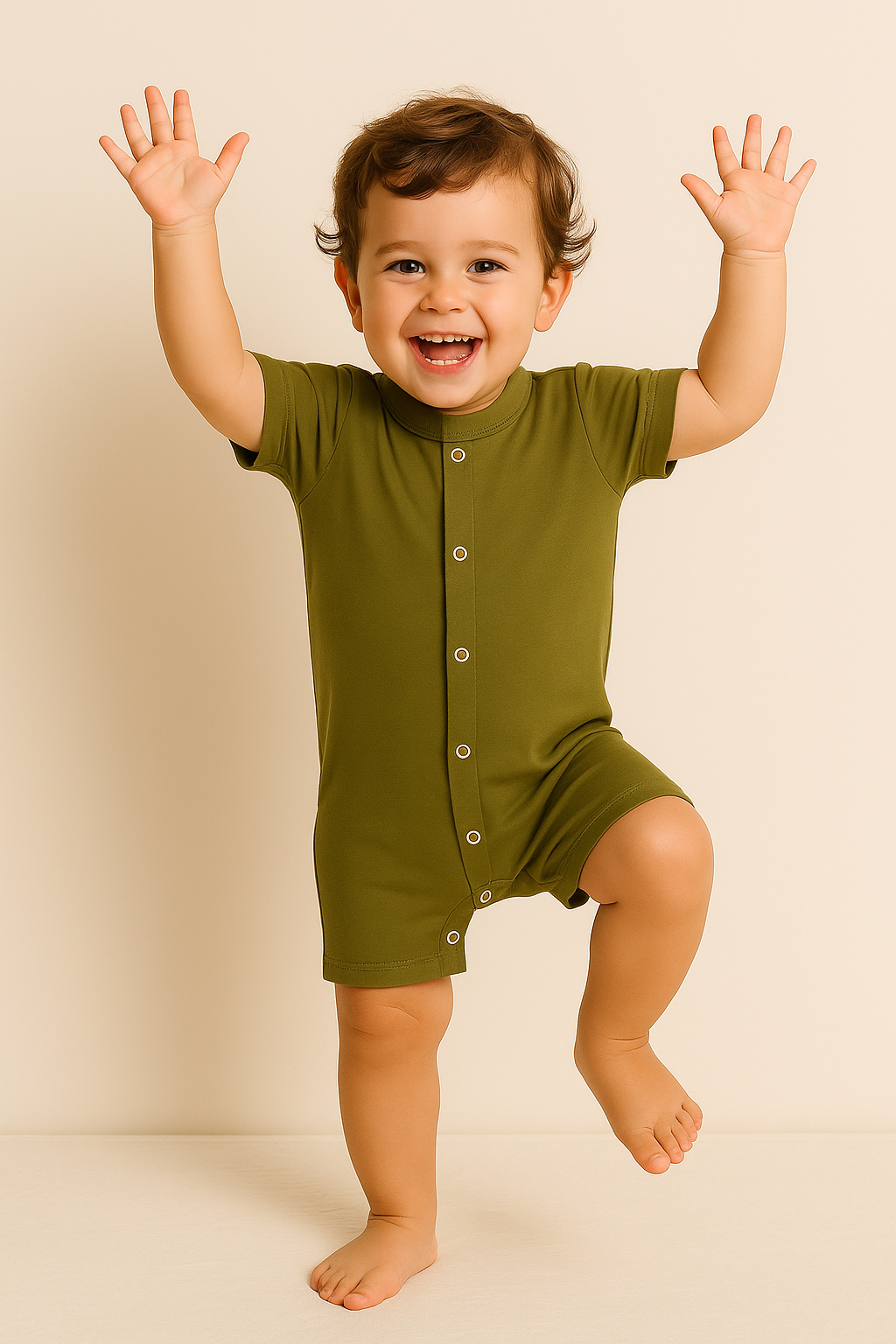 Romper verde olivo entero