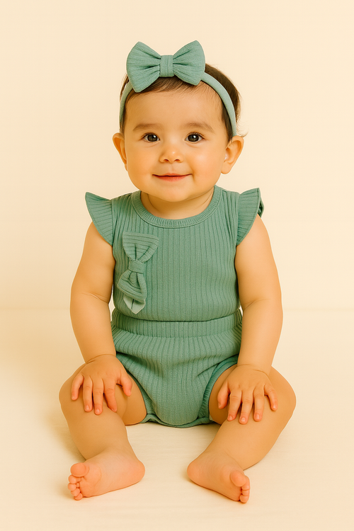 Conjunto "Aqua green" – 3 piezas para bebes